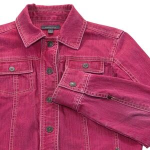 Amber‎ Sun Red Denim Jacket Womens Small